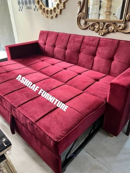 Molty| Sofa Combed|Chair set |Stool| L Shape |Sofa|Double Sofa Cum bed 11