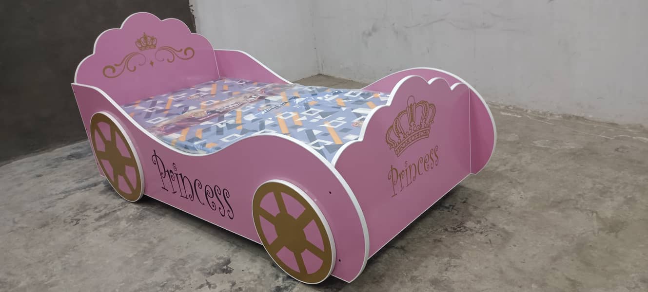Girls Car Bed for Bedroom Sale in Pakistan 1