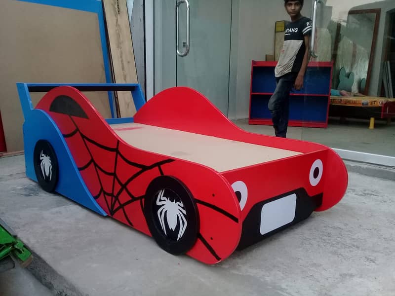 Boys Car Bed for Bedroom, Kids Single Beds Sale in Pakistan 1