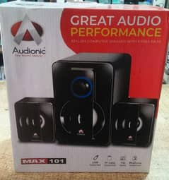 Audionic Max 101 Bluetooth Sonds System Speaker Box Packed 0