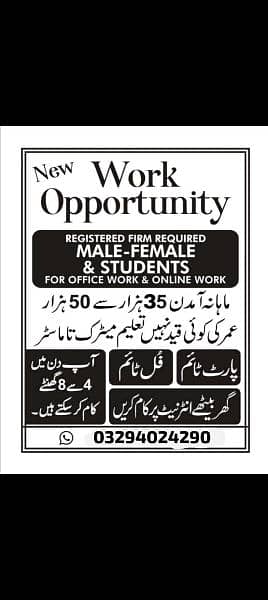 Male And Female Staf Required 1
