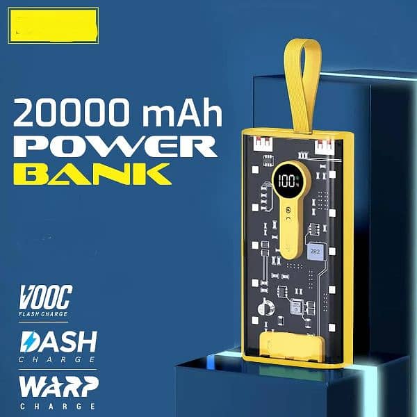 power soul ultra transparent power bank 20000 mAh with lights 4