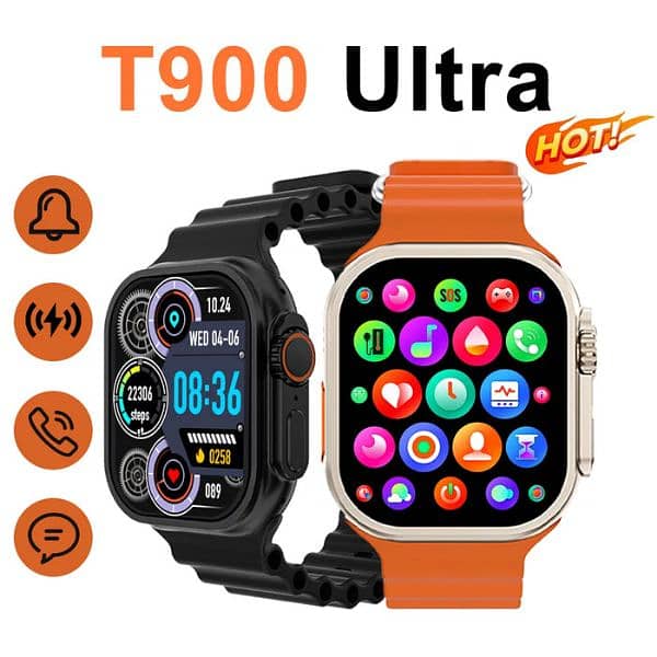 T-900 ultra 2 smart watch with wireless charger 0