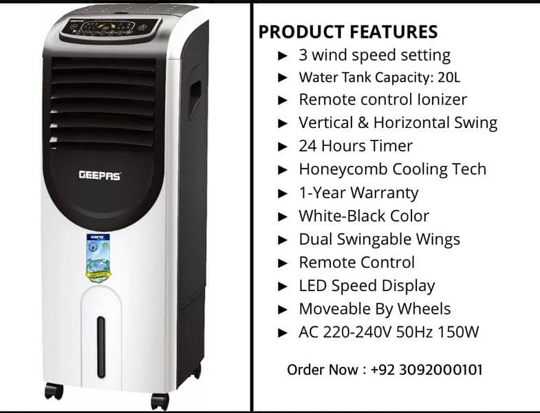 Energy saver only 100w chiller Cooler Geepas Brand All varity 6