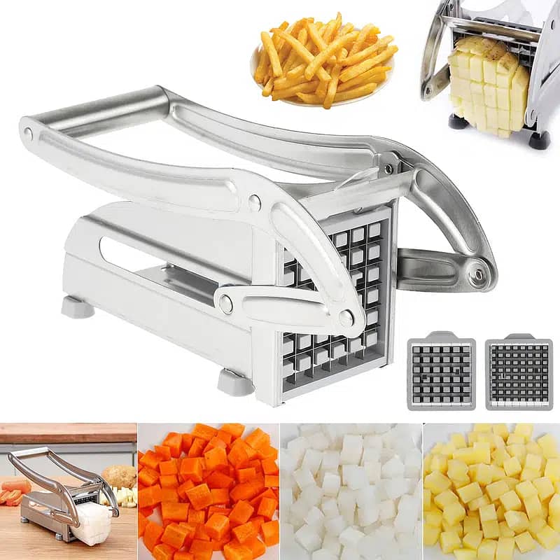 fans spiral steel blades Commerial aloo Fries Potato Chips cutter 5