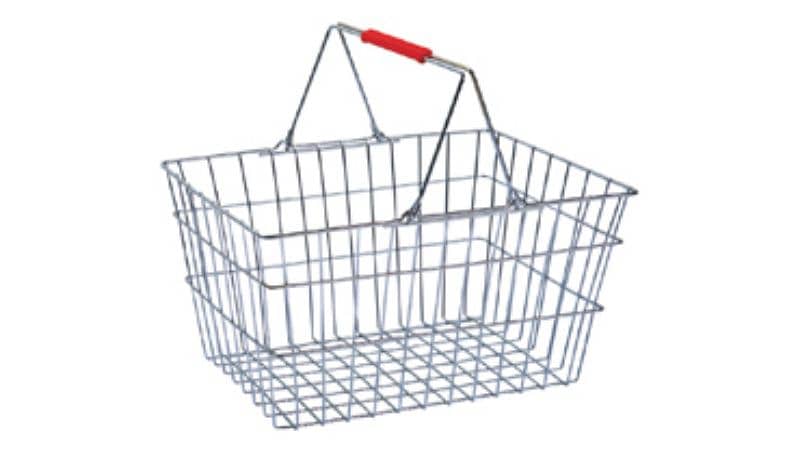 cash counter shopping trolley hand basket imported 3