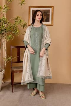 Luxury Lawn with Embroidered Dupatta