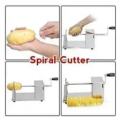 fans spiral steel blades Commerial aloo Fries Potato Chips cutter 9