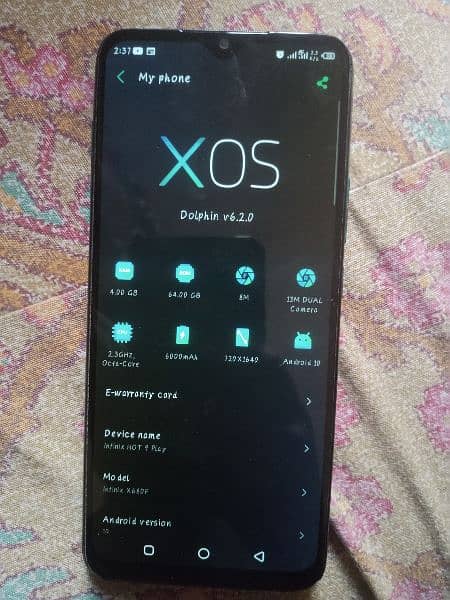 Infinix Hot 9 play with box 9