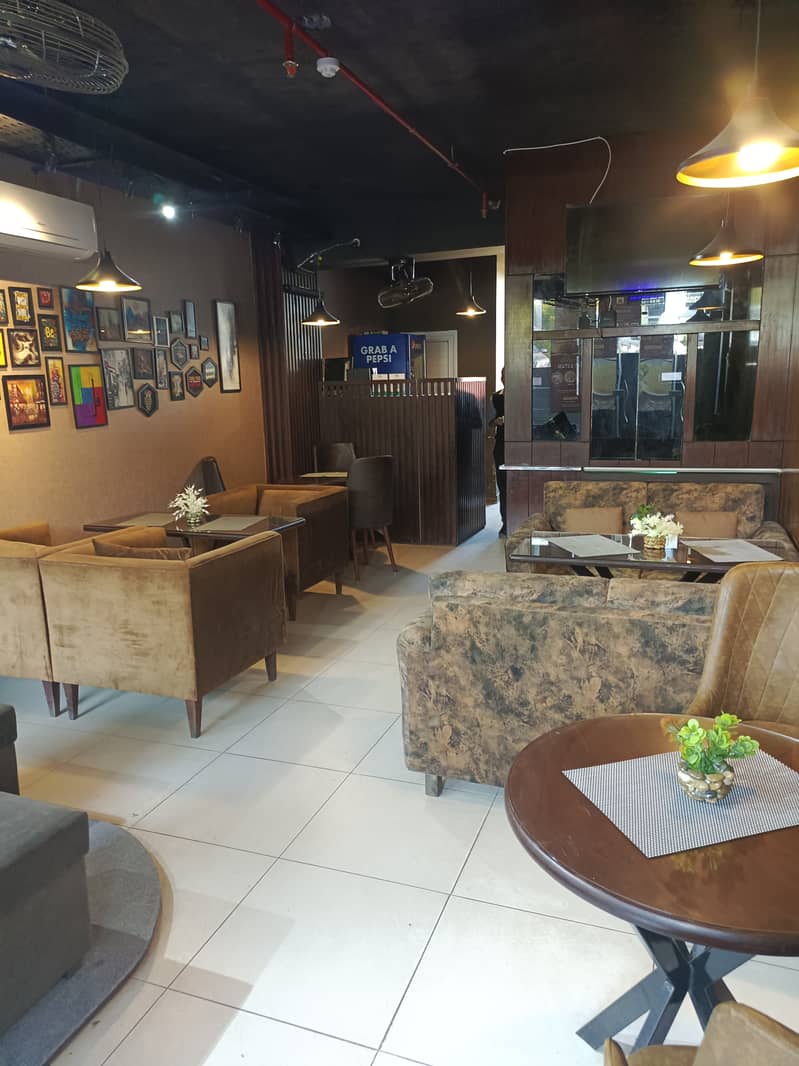 Running cafe for urgent sale in Bahria food street 03145222937 5