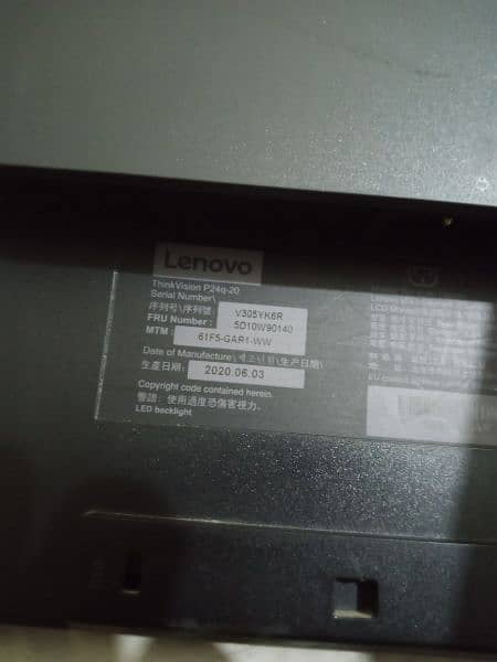 Lenovo ThinkVision P24q-20 60.45cms (23.8) WLED QHD Monitor (Used) 7