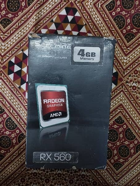 AMD Radeon Sapphire Rx 560 4GB Graphics card 6
