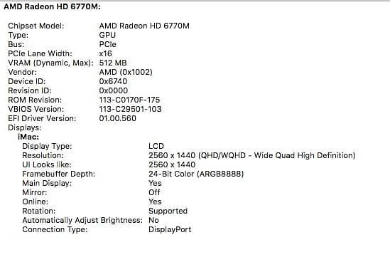 iMac 2011 - 27-inch - 16GB - 128 SSD - 1TB HDD 5