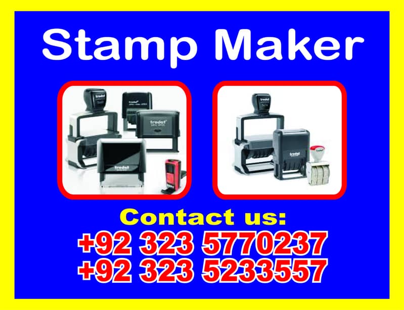 Stamp maker,Rubber stamp maker,Flex printing,Tshirt printing, Wedding 0