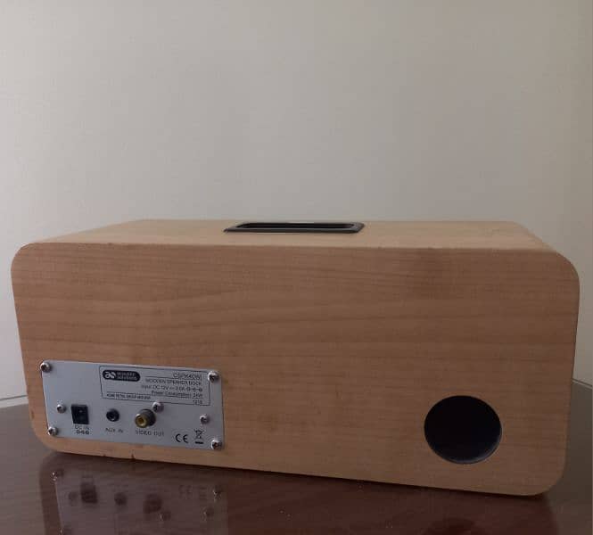 Acoustic Solutions Wooden Home Speaker with iPod Dock/Aux 3