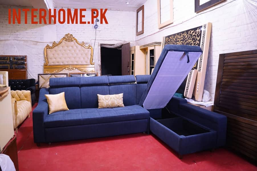 Sofa/ L shaped sofa/ storage box/ sofa kum bed 1