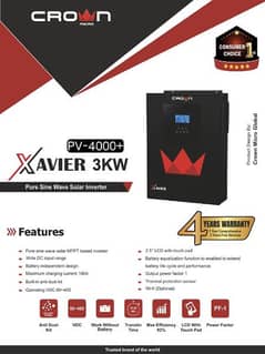 Crown Xavier brand new box pack 4 KVA 3000 watt