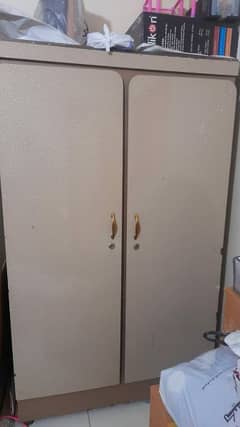 wooden 2 door wardrobe for sale 0