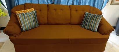 Brown Sofa Set 6 Seater