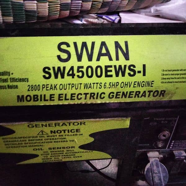 Swan 2.8kw generator 2