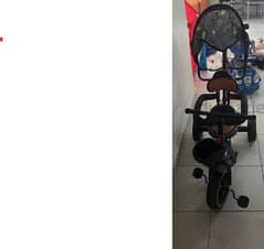 Tricycle for Kids, Dual Storage Basket & Parental Push Handle