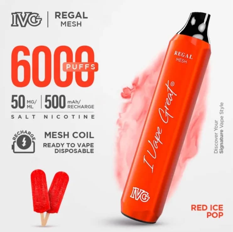 Ivg Regal Disposable Vape 6000 Puffs with Different Flavours 5