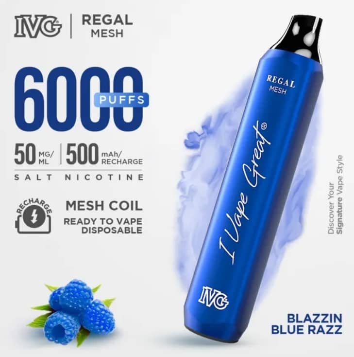 Ivg Regal Disposable Vape 6000 Puffs with Different Flavours 11