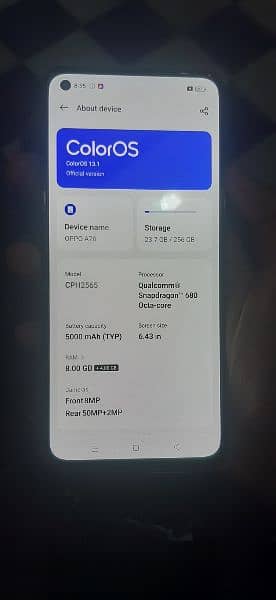 oppo A78 mobiel phone 256/8 all new condition 3