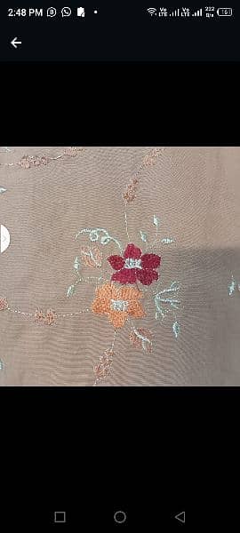 cotton bed sheet embroyidery 1