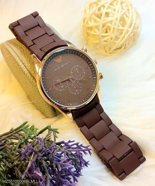 Mens watch with rubber and stainless steel material (1 to 10)order now 2