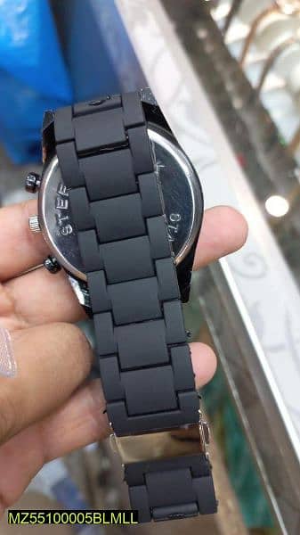 Mens watch with rubber and stainless steel material (1 to 10)order now 4