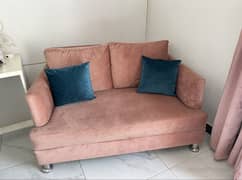 two seater rose gold couch/sofa