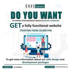 GET A FULLY FUNCTIONAL WEBSITE ON DISCOUNTED PRICE