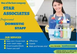 All domestic staff available Maid/ Helper / Patient Care / Baby Sitter