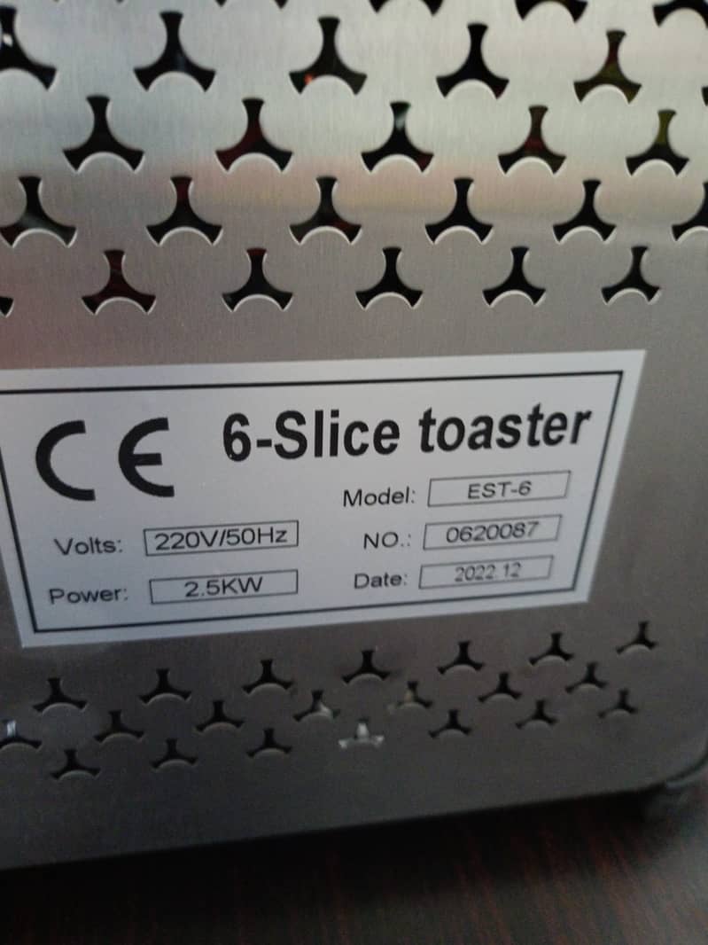 Bread toaster 6 slot electric 2
