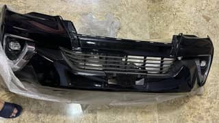 fortuner front bumper and side skirts