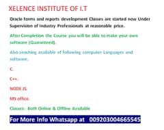 ORALCE DEVELOPER AND OTHER COMPUTER COURSES