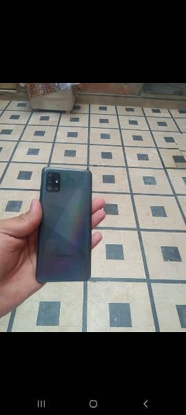 Samsung A51 display fingerprint all okay glass crack Halka Sa 0