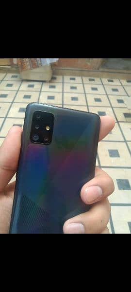 Samsung A51 display fingerprint all okay glass crack Halka Sa 2