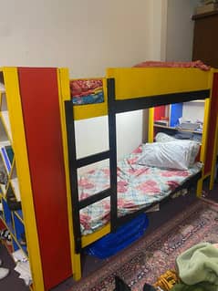 Bunk Bed with shelves,