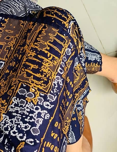 2 Pcs women’s Stitched Linen Printed Suit 1