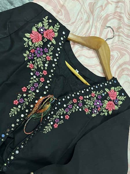 embroidery stylish printed lawn stitched readymade 3pc woman's suit 6