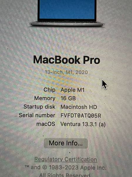 M1 Macbook Pro 2020 16GB 512GB [CTO] 5