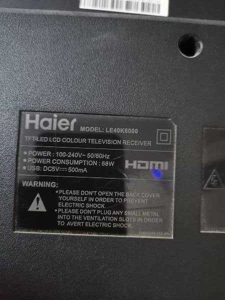 Haier LED 40 Inch Simple (Panel Dead) 3