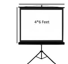 Projector Screen 4*6 with Tripod Stand