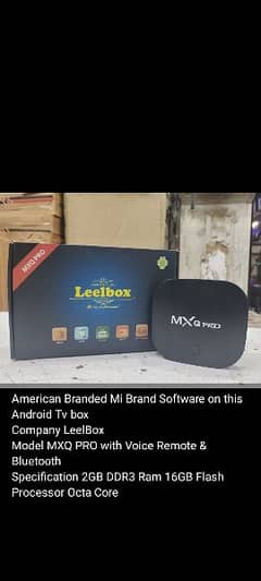 Android box MI version with voice remote.