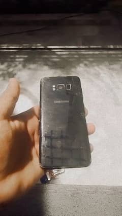 Samsung S8 4/64 back  or front glass crack ha all ok ha 0