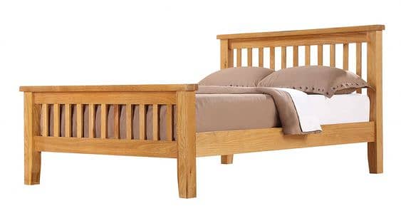 Designer Super Queen/King Size Wooden Bed |  Pine, oak, Walnet 2