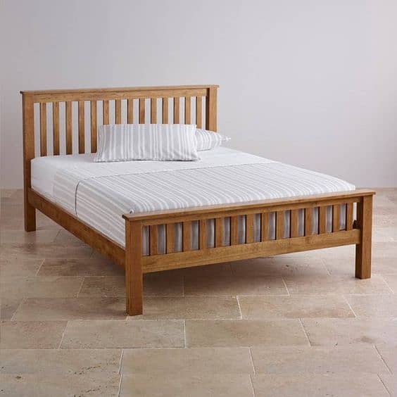 Designer Super Queen/King Size Wooden Bed |  Pine, oak, Walnet 3