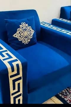 Blue Colour Sofa Set